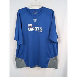 Y2K Reebok New York Giants Graphic Print Dri-Fit Shirt Men's Size 2XL/XXL